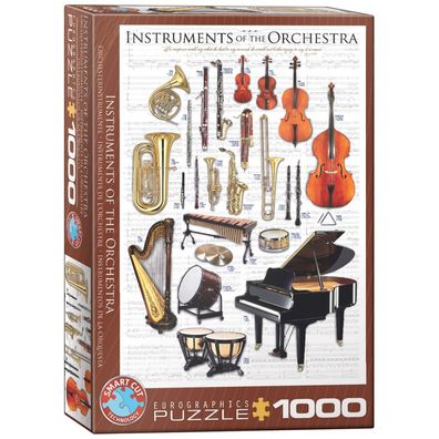 Puzzle - Instrumente des Symphonieorchesters - 1000 Teile