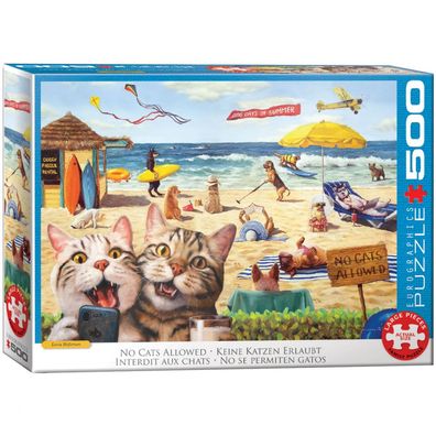 Puzzle - Keine Katzen erlaubt - 500 Teile