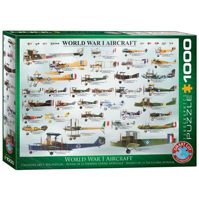 Puzzle - Kriegsflugzeuge des 1. Weltkrieges - 1000 Teile
