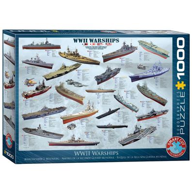 Puzzle - Kriegsschiffe des 2. Weltkriegs - 1000 Teile