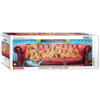 Puzzle - Labrador Hundesofa - 1000 Teile