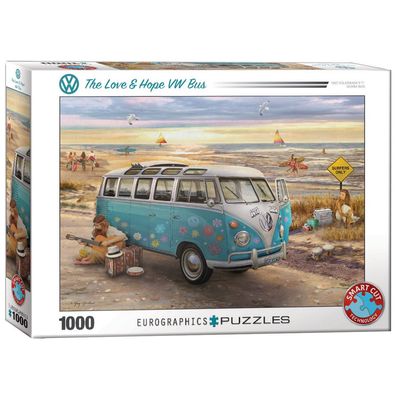 Puzzle - Love/Hope VW Bus - 1000 Teile