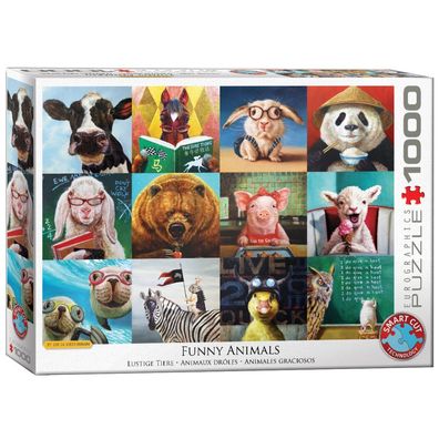 Puzzle - Lustige Tiere - 1000 Teile