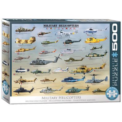 Puzzle - Militärhelikopter - 500 Teile