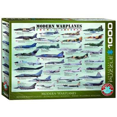 Puzzle - Moderne Kampfflugzeuge - 1000 Teile
