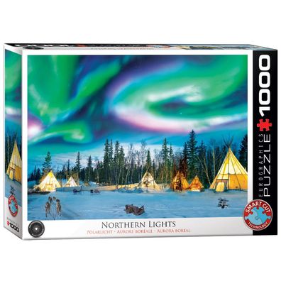 Puzzle - Nordlicht - Yellowknife - 1000 Teile