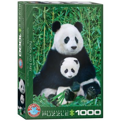 Puzzle - Panda und Baby - 1000 Teile