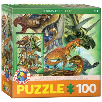 Puzzle - Pflanzenfressende Dinosaurier - 100 Teile