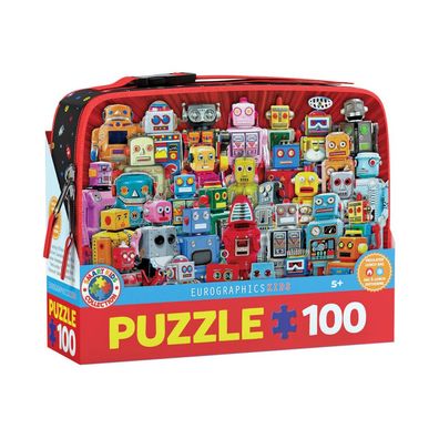 Puzzle - Robots - Lunch Box - 100 Teile