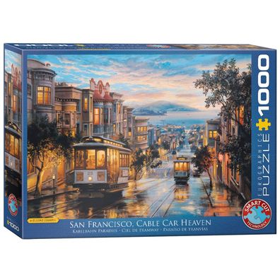 Puzzle - San Francisco Kabelbahn Paradies von Eugene Lushpin - 1000 Teile