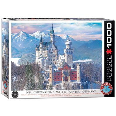 Puzzle - Schloss Neuschwanstein im Winter - 1000 Teile