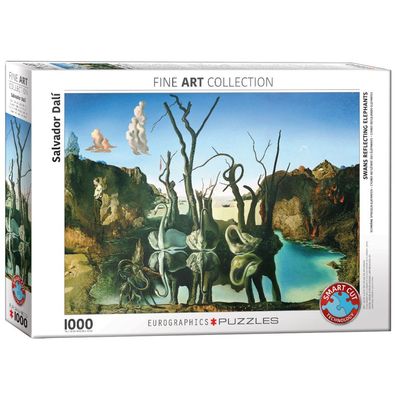 Puzzle - Schwäne spiegeln Elefanten von Salvador Dalí - 1000 Teile