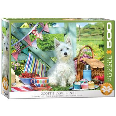 Puzzle - Scottie Hunde Picknick - 500 Teile