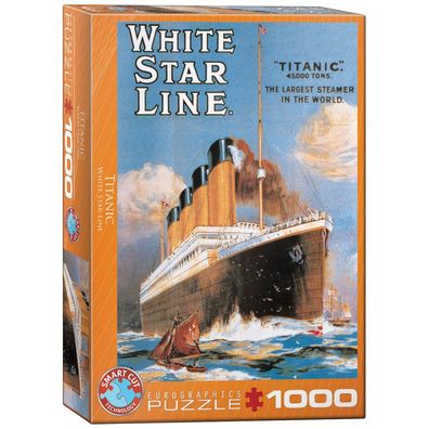 Puzzle - Titanic White Star Line - 1000 Teile
