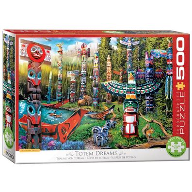 Puzzle - Totem Pfahl Traum - 500 Teile