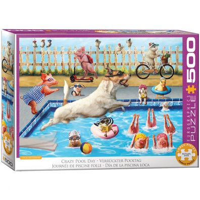 Puzzle - Verrückte Poolparty - 500 Teile