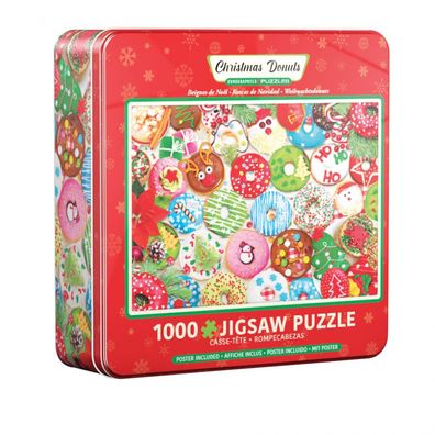 Puzzle - Weihnachtsdonuts - Puzzledose - 1000 Teile