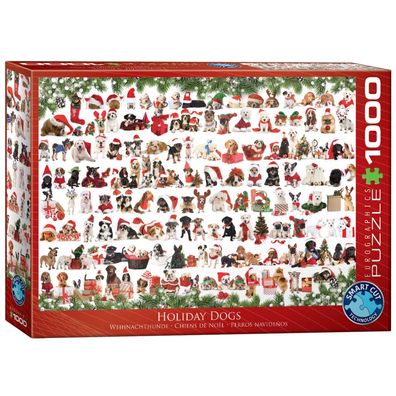 Puzzle - Weihnachtshunde - 1000 Teile