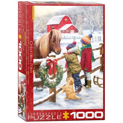 Puzzle - Weihnachtspony - 1000 Teile