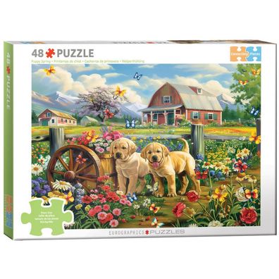 Puzzle - Welpenfrühling von Shawna Steward - Cognitive Teile