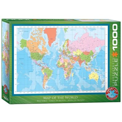 Puzzle - Weltkarte - 1000 Teile