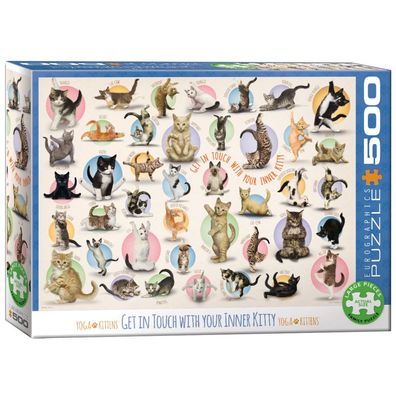Puzzle - Yoga Kätzchen - 500 Teile