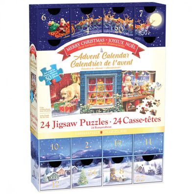 Puzzle Adventskalender - 1200 Teile Classic Christmas