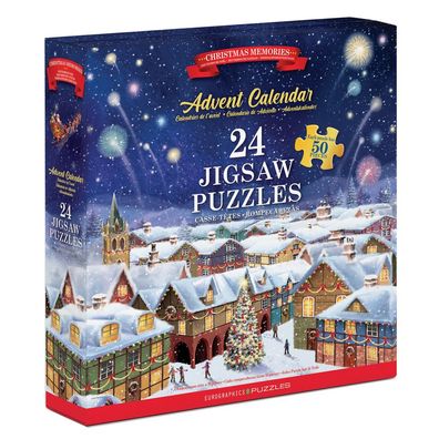 Puzzle Adventskalender - Christmas Memories - 24 Puzzle je 50 Teile