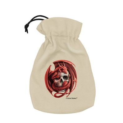 Anne Stokes Dice Pouch - Skull Embrace