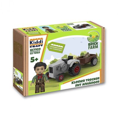 Brickfarm - Kleiner Trecker mit Anhänger - deutsch