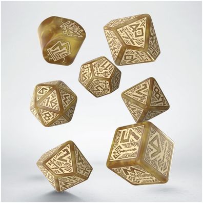 Dwarven Dice Set - Gold (7 Würfelset)
