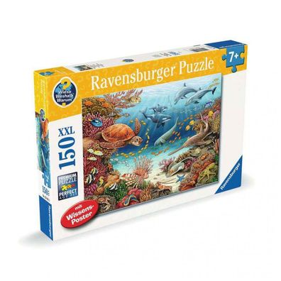 Puzzle - Wieso? Weshalb? Warum? Meerestiere am Korallenriff (150Teile)
