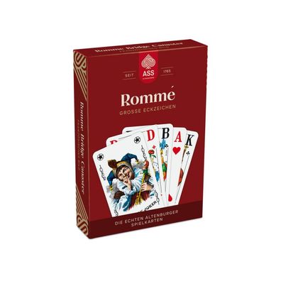 Romme - Grosse Eckzeichen - Seniorenromme - Französisches Bild