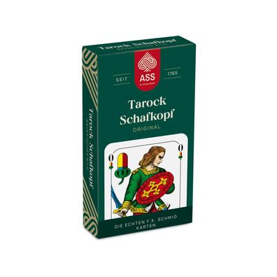 Schafkopf/Tarock - bayerisches Bild in Faltschachtel - plastikfrei im Spiel