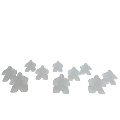 Carcassonne - Meeple - 10er-Set im Stoffbeutel - FROZEN Farblos