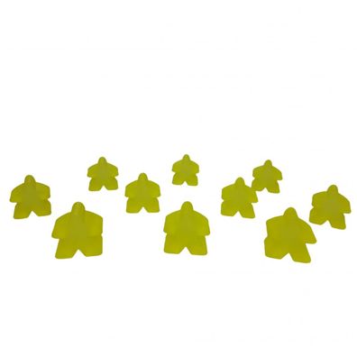 Carcassonne - Meeple - 10er-Set im Stoffbeutel - FROZEN Gelb