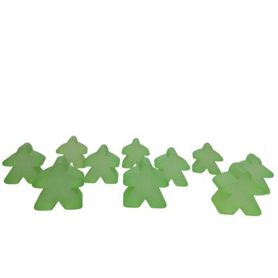 Carcassonne - Meeple - 10er-Set im Stoffbeutel - FROZEN Grün