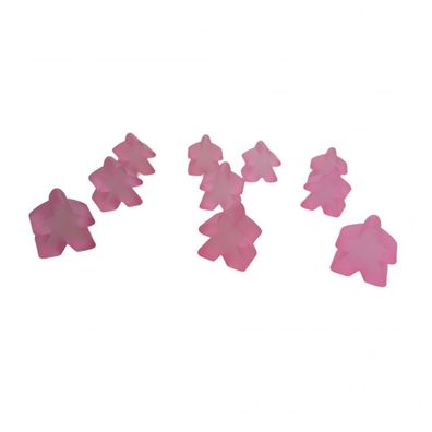 Carcassonne - Meeple - 10er-Set im Stoffbeutel - FROZEN Rosa