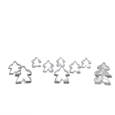 Carcassonne - Meeple - 10er-Set im Stoffbeutel - Transparent Farblos