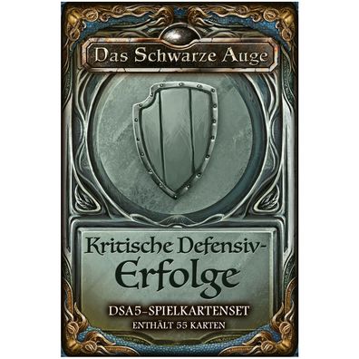 DSA Spielkarten - Das Schwarze Auge - DSA5 - Spielkartenset - Kritische Defensiv Erfo