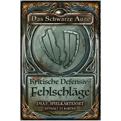DSA Spielkarten - Das Schwarze Auge - DSA5 - Spielkartenset - Kritische Defensiv Fehl