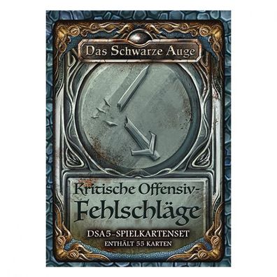 DSA Spielkarten - Das Schwarze Auge - DSA5 - Spielkartenset - Kritische Offensiv-Fehl