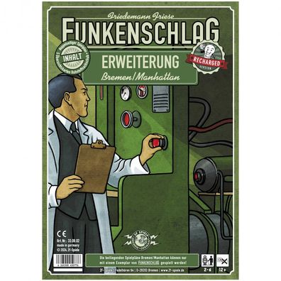 Funkenschlag Erweiterung 15 - Recharged Version - Bremen/Manhattan - deutsch