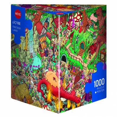 Puzzle - Fantasyland, Lectrr - Triangular 1000 Teile - deutsch