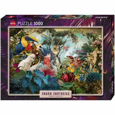 Puzzle - Fauna Fantasies Birdiversity - Standard 1000 Teile