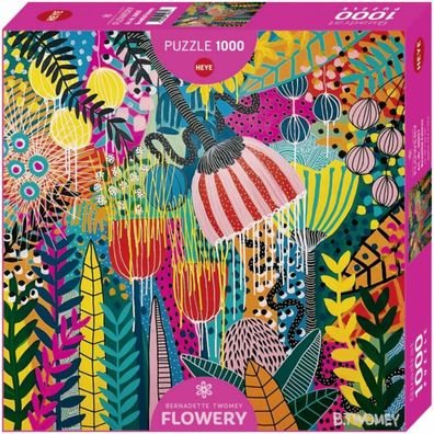 Puzzle - Flowery Beautiful Futures - Square Edition 1000 Teile