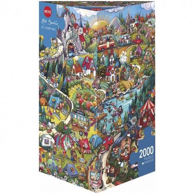 Puzzle - Go Camping!, Berman - Triangular 2000 Teile