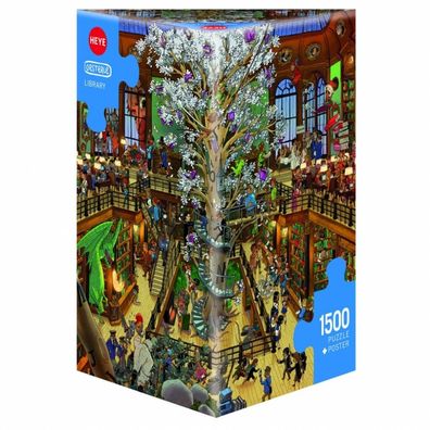 Puzzle - Library, Oesterle - Triangular 1500 Teile
