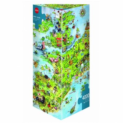 Puzzle - United Dragons of Europe, Degano - Triangular 4000 Teile