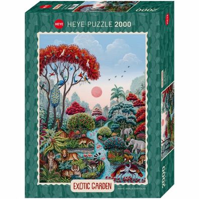 Puzzle - Wildlife Paradise, Exotic Garden - Standard 2000 Teile
